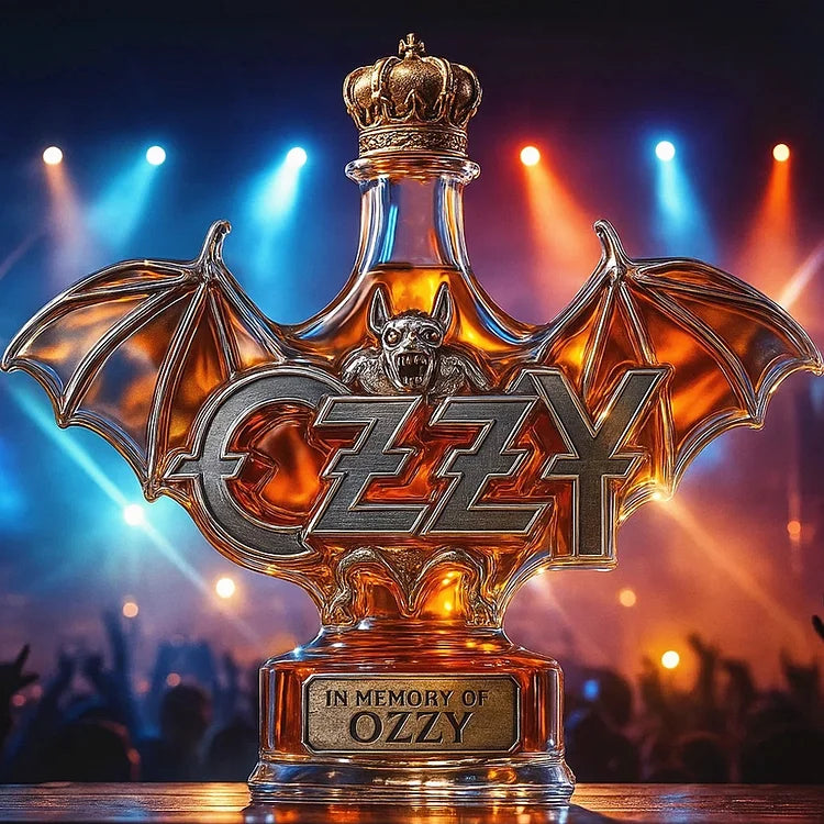 In memory of Ozzy Osbourne Whiskey bottle