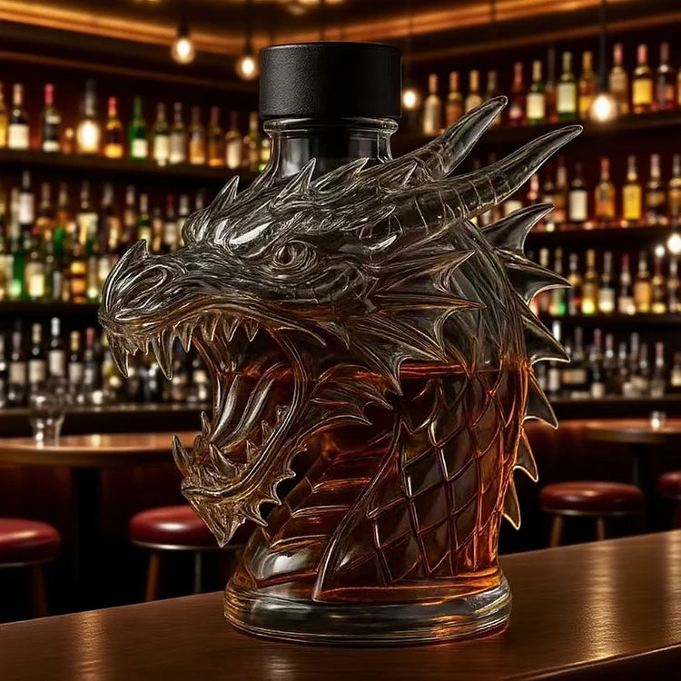 Dragon head whiskey decanter