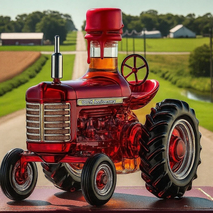 100 YEARS FARMALL Whiskey Bottle