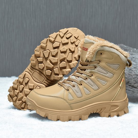 Men's combat boots - waterproof, non-slip hiking boots, puncture-proof and twist-proof work boots