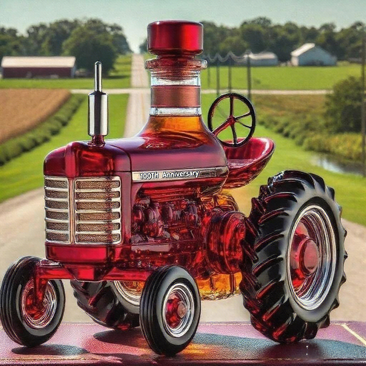 100 YEARS FARMALL Whiskey Bottle