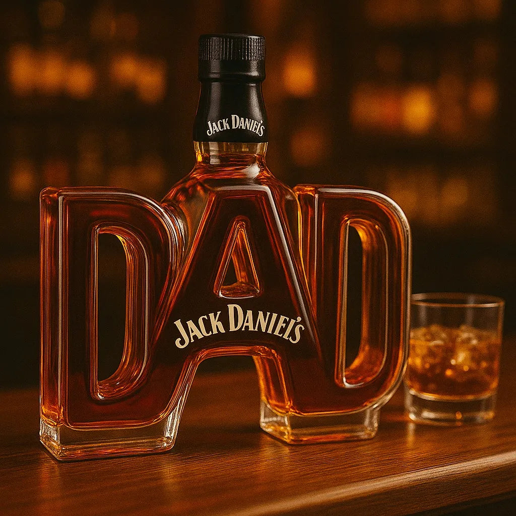 Jack Daniel's Whiskey Bottle - Dad Edition