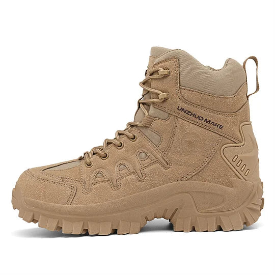 Men's combat boots - waterproof, non-slip hiking boots, puncture-proof and twist-proof work boots