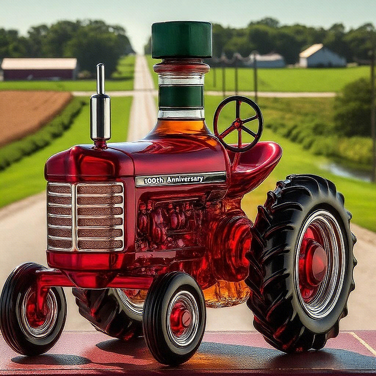 100 YEARS FARMALL Whiskey Bottle