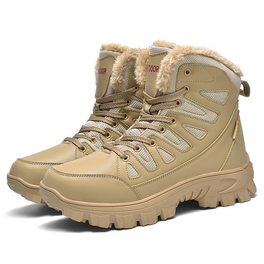 Men's combat boots - waterproof, non-slip hiking boots, puncture-proof and twist-proof work boots