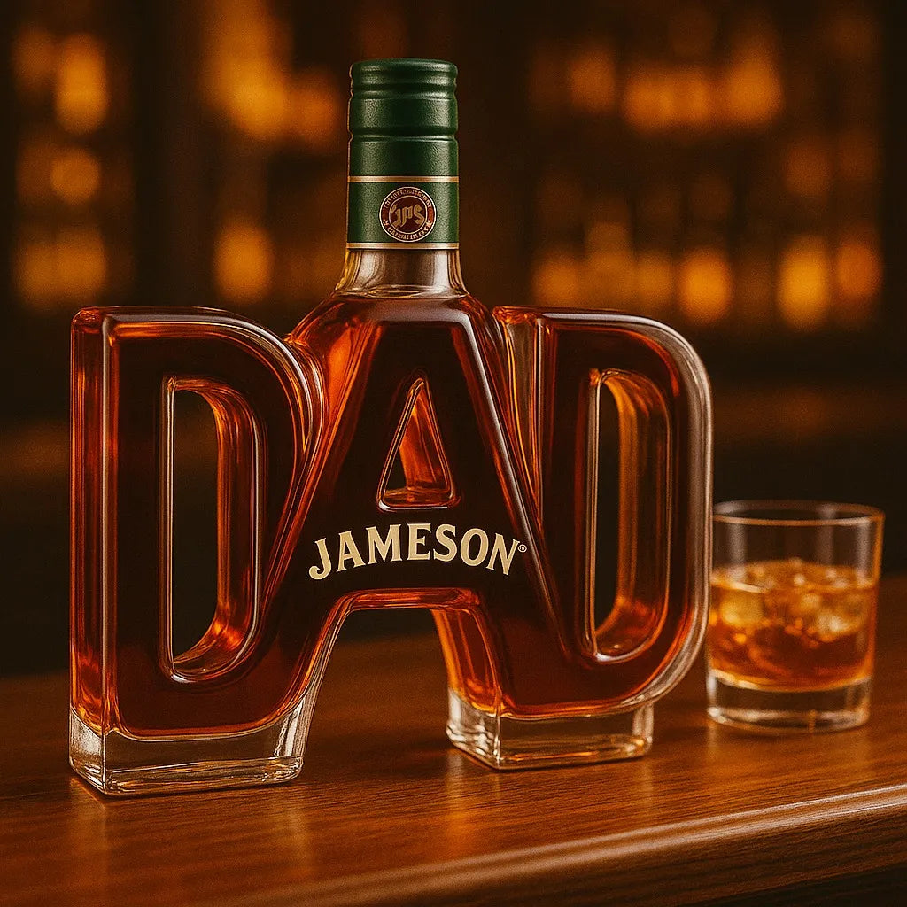 Jack Daniel's Whiskey Bottle - Dad Edition