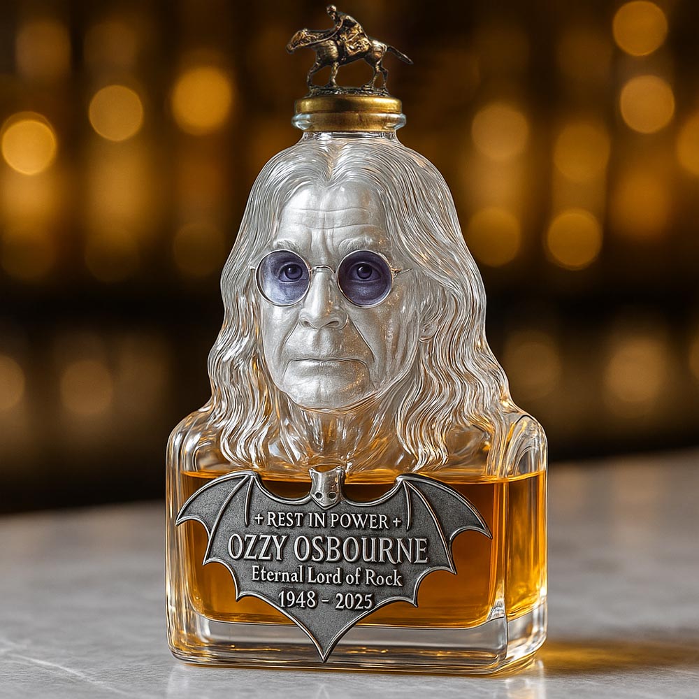 Immortalized in Glass — A Bottle of Whiskey in Honor of Ozzy Osbourne