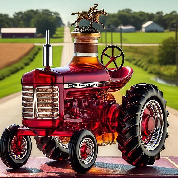 100 YEARS FARMALL Whiskey Bottle