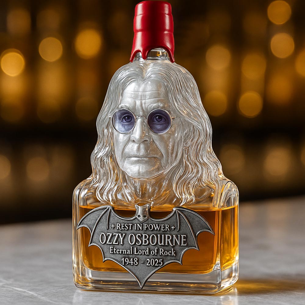 Immortalized in Glass — A Bottle of Whiskey in Honor of Ozzy Osbourne