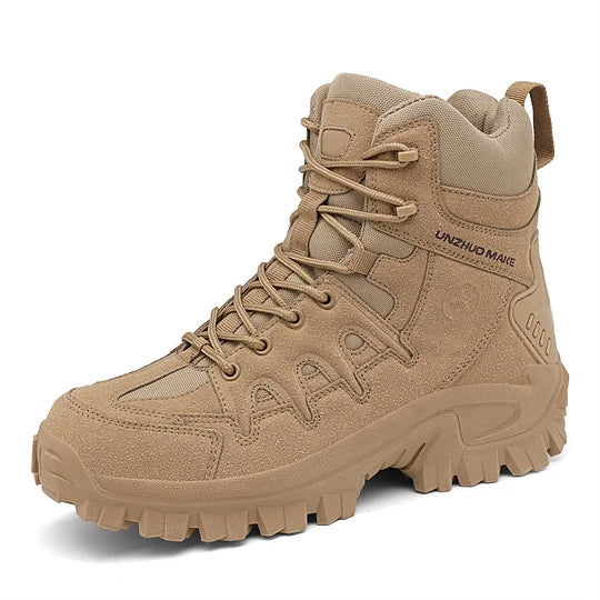 Men's combat boots - waterproof, non-slip hiking boots, puncture-proof and twist-proof work boots