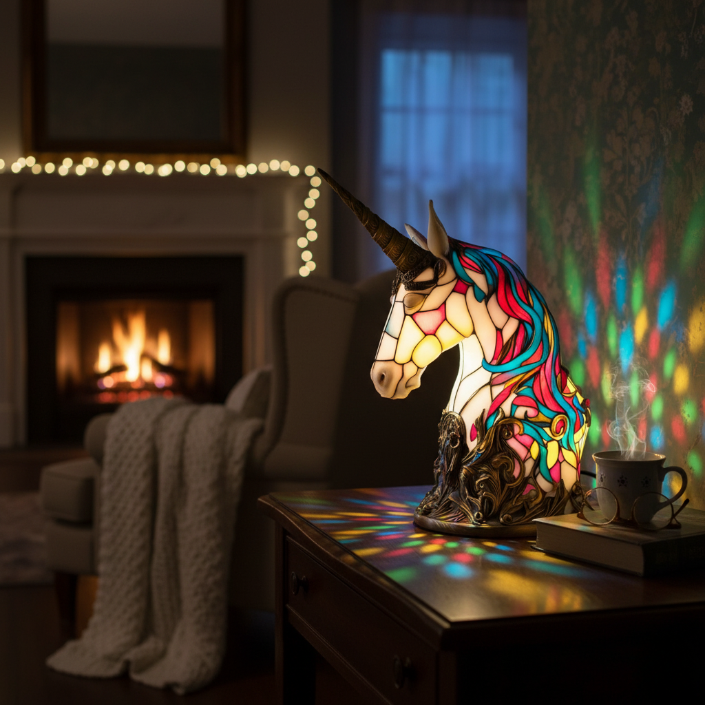 Lampada Artigianale – Luna: Enchanting Unicorn