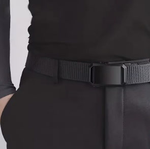 Military tactical belt with automatic buckle