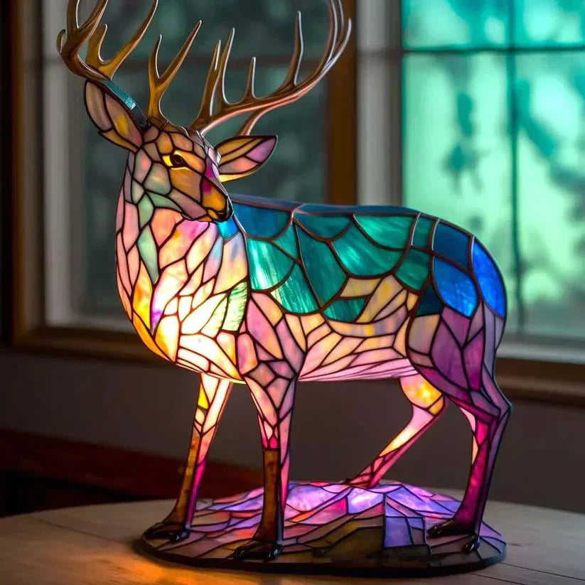 Lampada Artigianale – Deer Motif Lamp