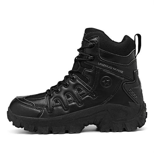 Men's combat boots - waterproof, non-slip hiking boots, puncture-proof and twist-proof work boots