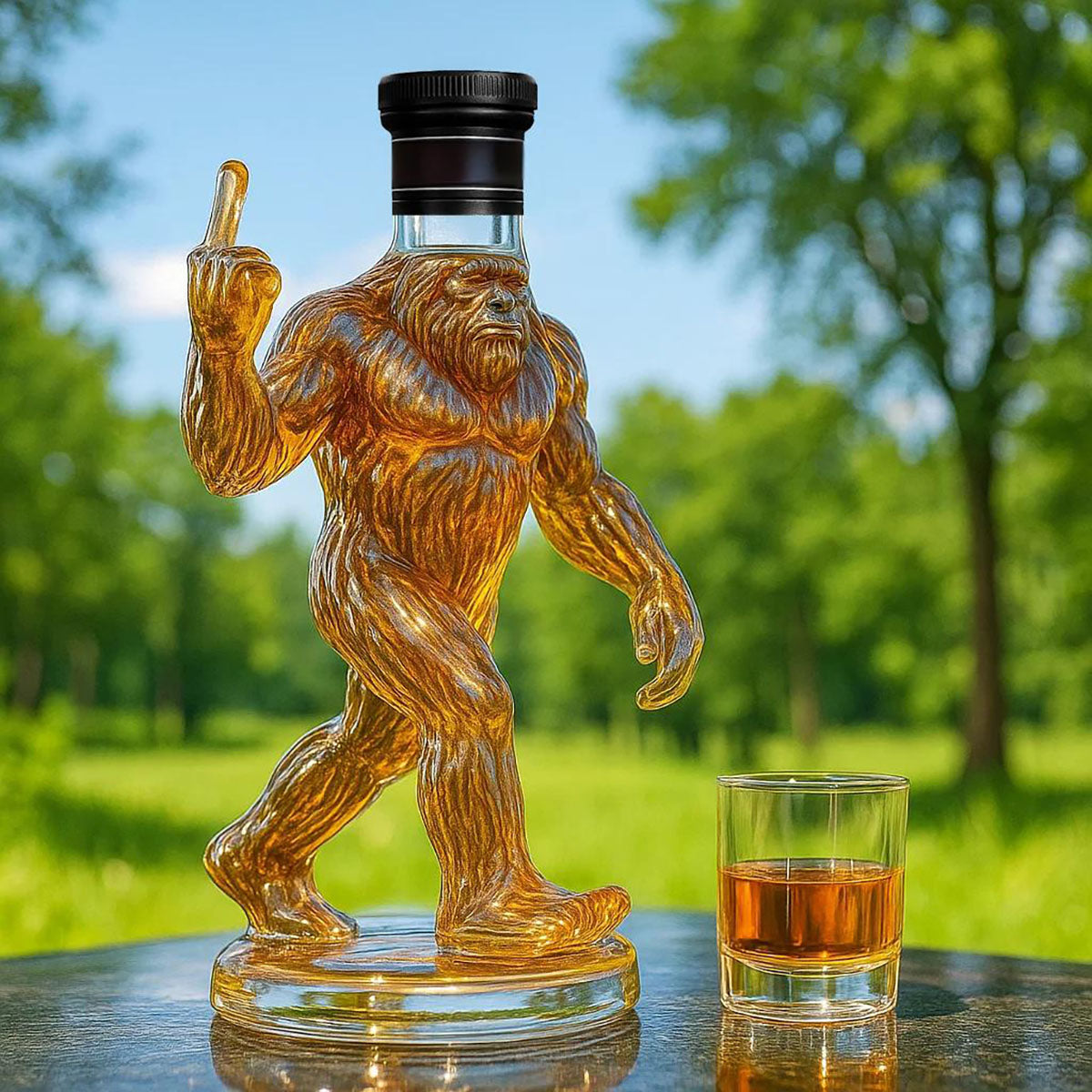 Bigfoot | Funny whiskey bottle Bigfoot