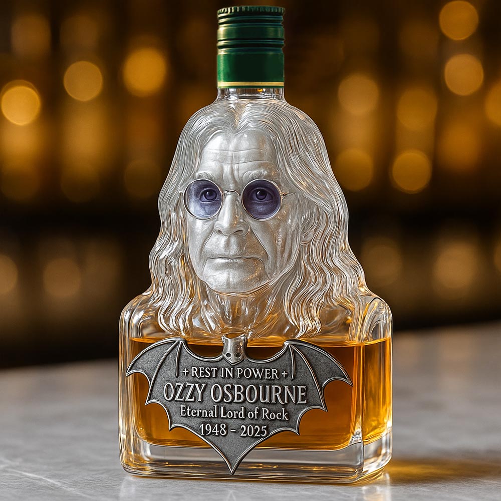 Immortalized in Glass — A Bottle of Whiskey in Honor of Ozzy Osbourne
