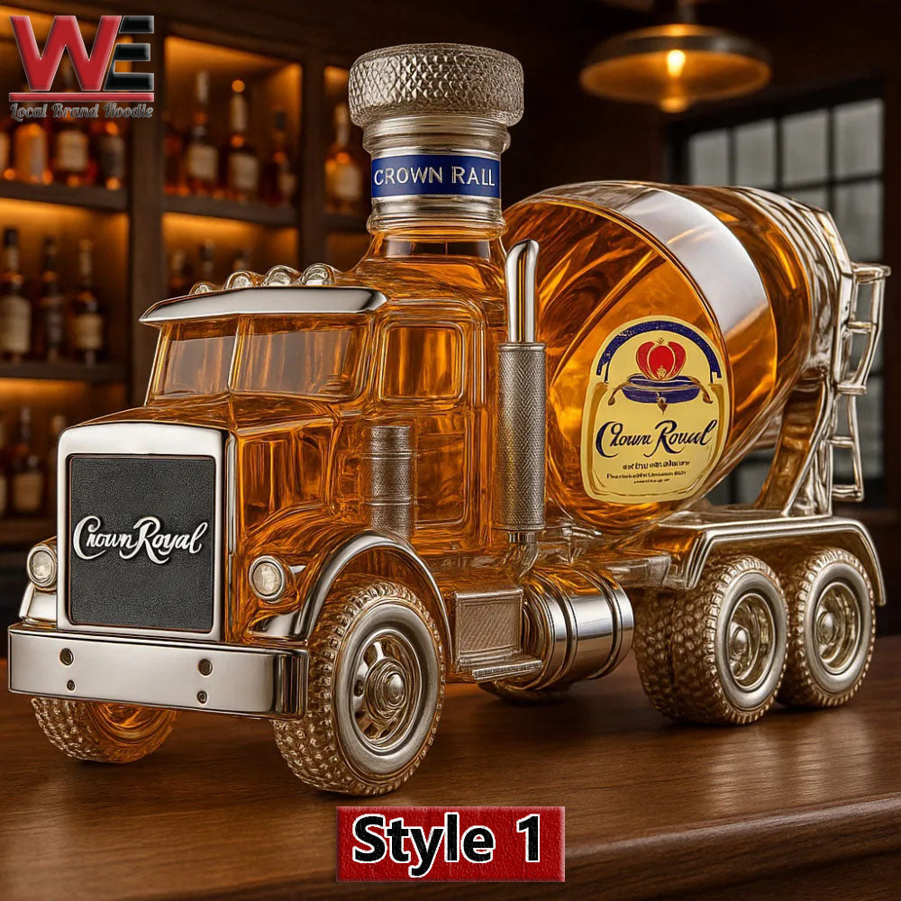 Cement mixer Whiskey bottle