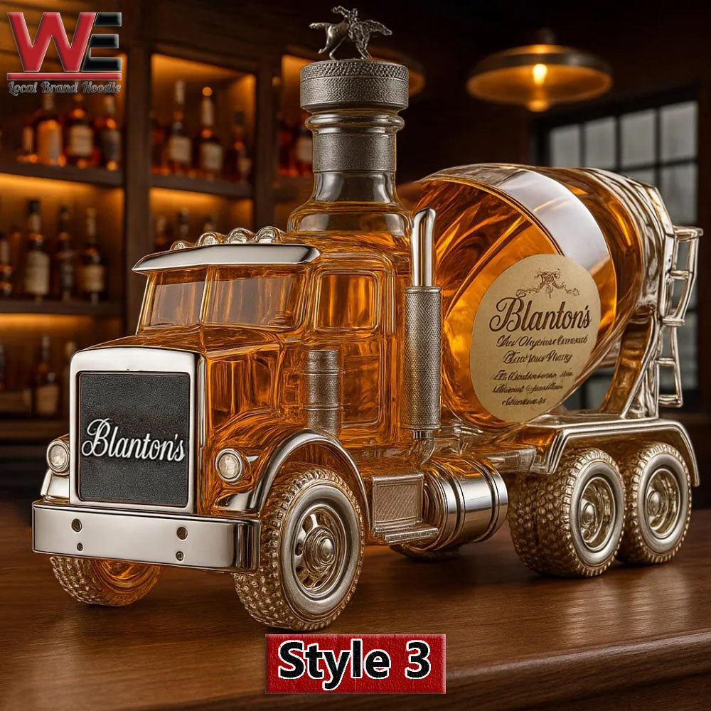 Cement mixer Whiskey bottle