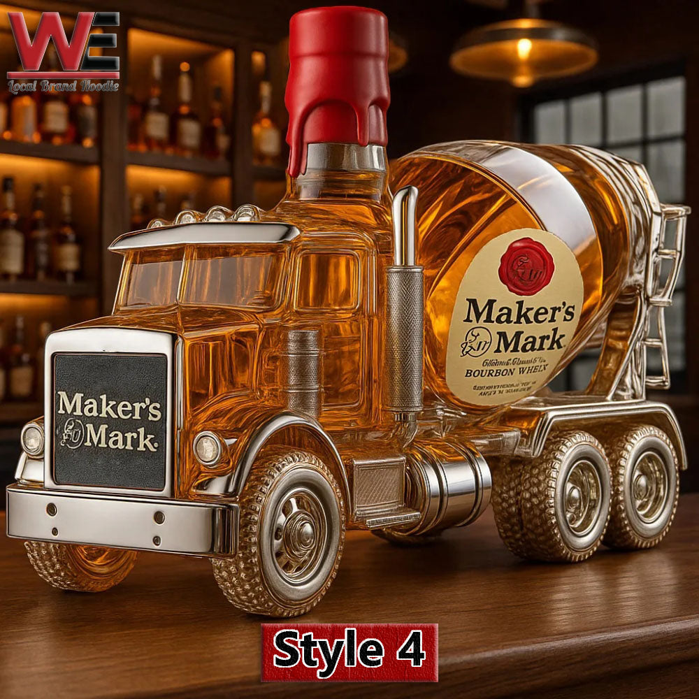 Cement mixer Whiskey bottle