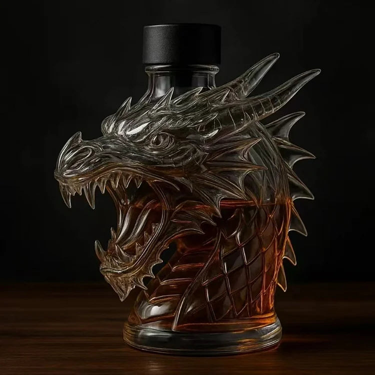Dragon head whiskey decanter