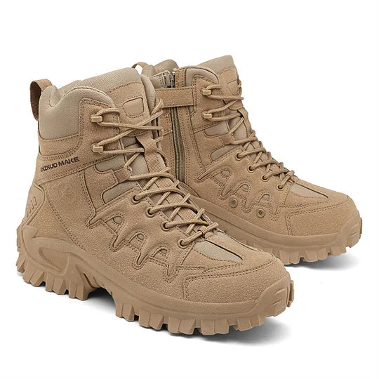 Men's combat boots - waterproof, non-slip hiking boots, puncture-proof and twist-proof work boots
