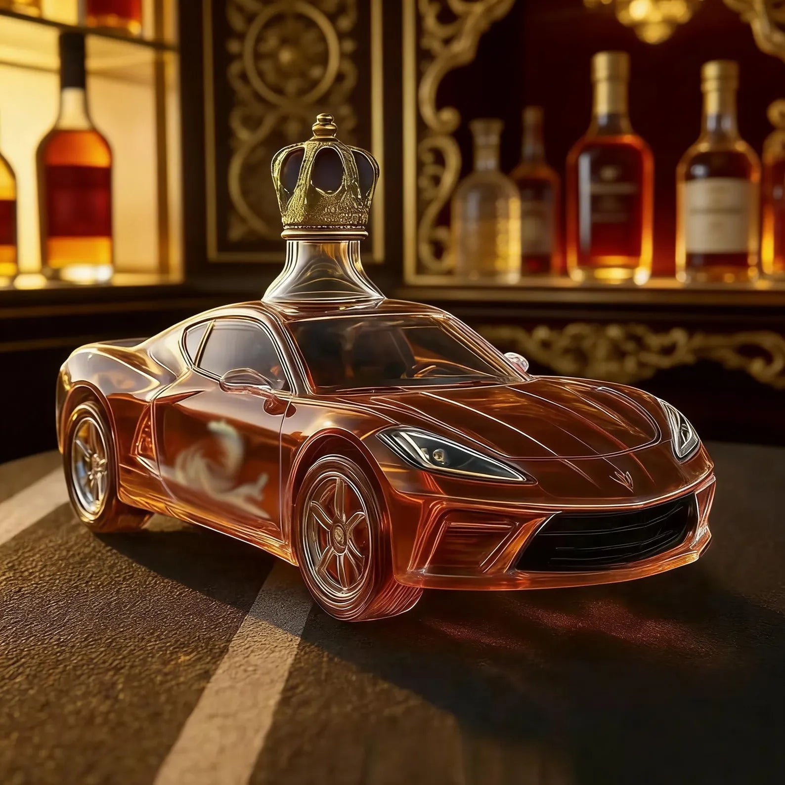 Whiskey bottle - Corvette edition